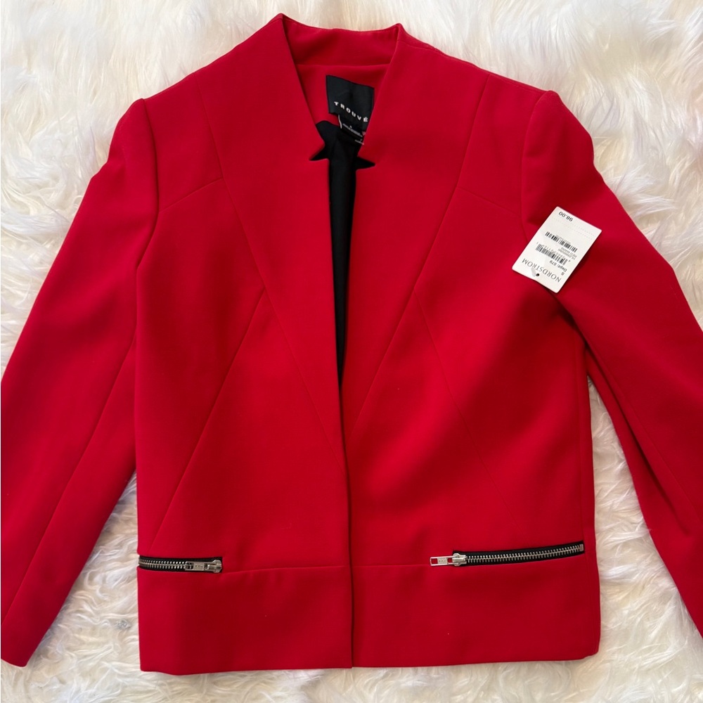 Trouve Vibrant Red Women's Blazer